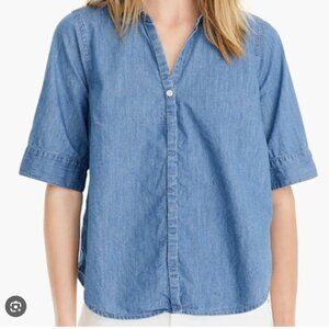 J. Crew Button-Up Chambray Shirt